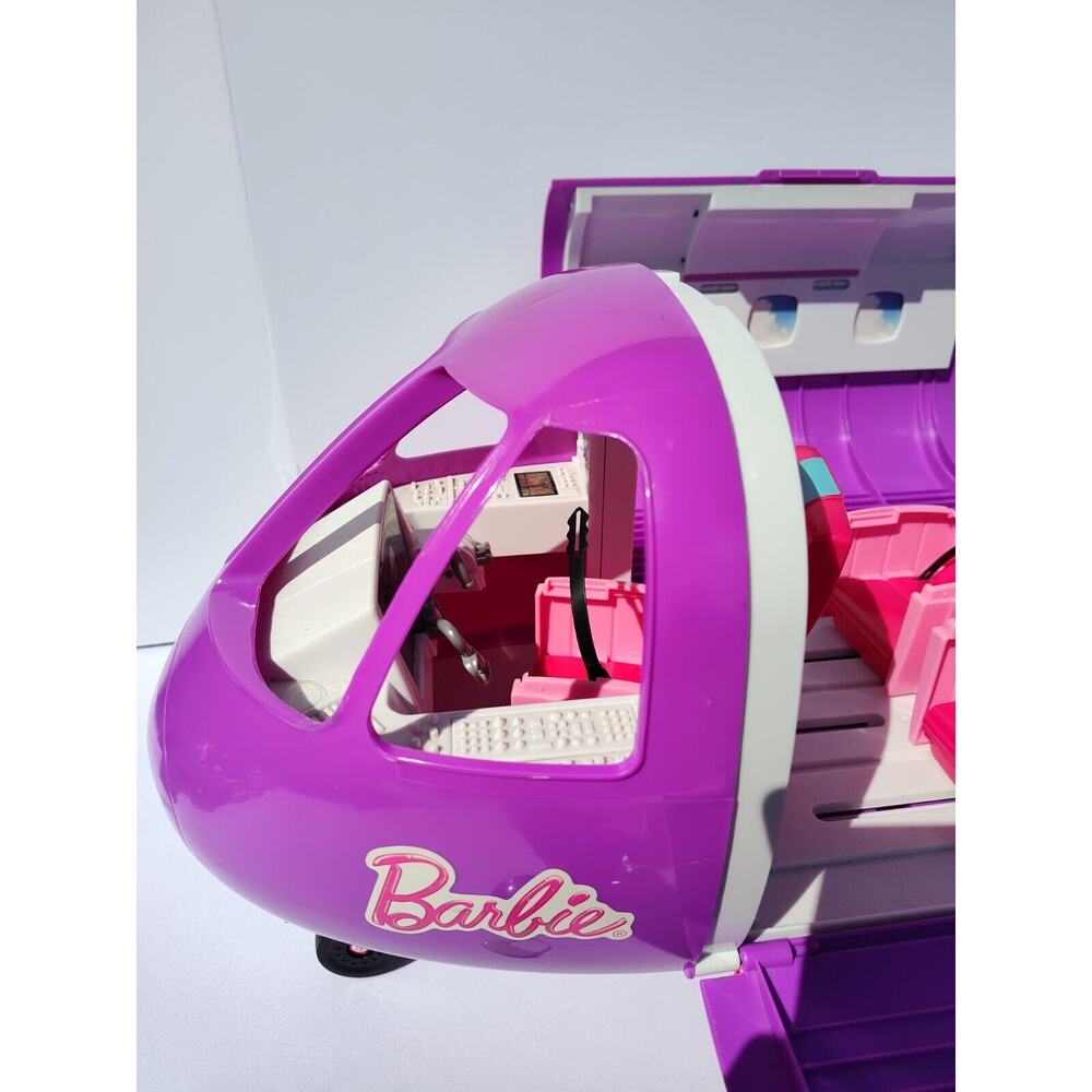 Vintage 1999 Barbie Doll Mattel Purple/Pink Jumbo Glamour Jet Airplane Plane - Picture 3 of 14